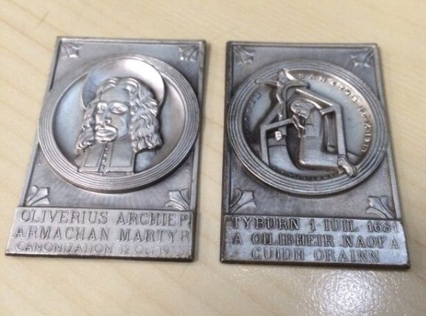 Antique Vintage Saints Medals