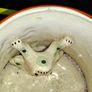 Beautiful Old Ceramic Frog Mug with embossed Tavern Scene and a Large Frog Inside, postage available or collection Image 6