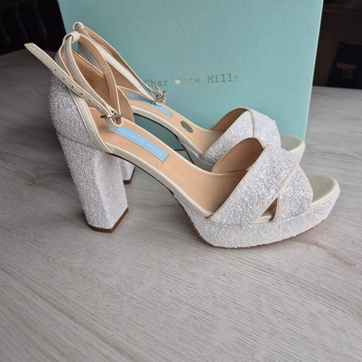 Charlotte Mills,Kali Pearl Luxury Heels,  UK 7 EU 40, Brand New