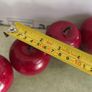4 Vintage 1980 Marble Red Apple Paperweight Each is 20.00 euro Image 5