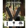Oversized Camping Chairs, 204 kg Heavy Duty Support, Portable Folding Camp Chairs with Padded Backrest & Armrests, Cup Holder & Side Pocket, Cooler Bag, Carry Bags for Outdoor, Fishing, 2 Pack Image 7
