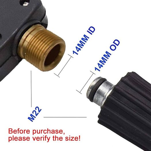 NEW SALE | High Pressure Washer Gun with 5Pcs Spray Nozzles, 4350 PSI 1/4" Quick Release Car Washer Gun, Power Short Spray Gun M22 Metric Thread for Car Cleaning
