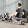 Magnetic Rowing Machine Rower with LCD Digital Monitor & Wheels Image 2