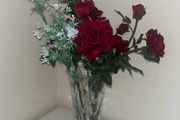Flower vase and flowers