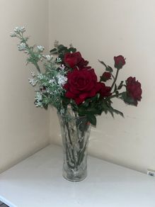 Flower vase and flowers