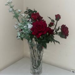 Flower vase and flowers