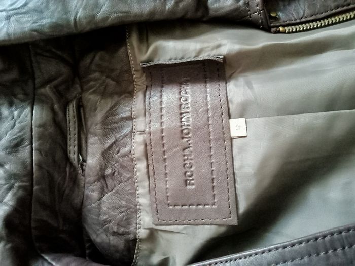 Rocha jonh Rocha leather jacket size 12
