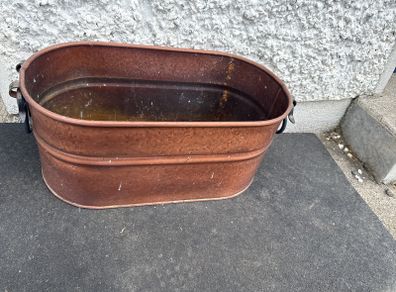Antique Copper Flower Pot