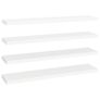 Floating Wall Shelves 4 pcs White 120x23.5x3.8 cm MDF Image 10
