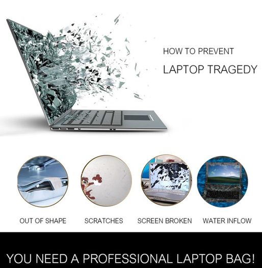 Commuter Laptop Bag Black 15.6inch