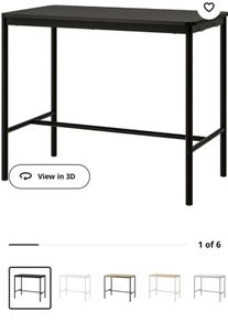 Table (black high table)
