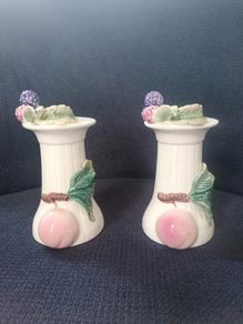 Vintage 1991 RCPC Ceramic Candlesticks