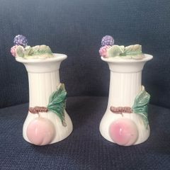 Vintage 1991 RCPC Ceramic Candlesticks