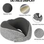 Travel Pillow, Memory Foam Neck Pillow for Travel, Soft Neck Support Pillow, Quick Pack Flight Pillow for Airplane, Train, Car, Office Sleeping Rest (FREE POSTAGE) Image 7