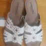 Ladies mules. UK 8/EUR 42.Leather.White.New Image 7