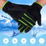 Touchscreen Sports Gloves Black Green Anti Slip Breathable Image 5
