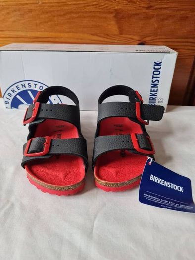 Birkingstock milano kinder desert soil black Size 8.5 eu 28 brand new boxed