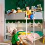 VITVAL Bunk bed frame, white/light grey, 90x200 cm Image 4