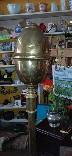 antique brass oil lamp stand