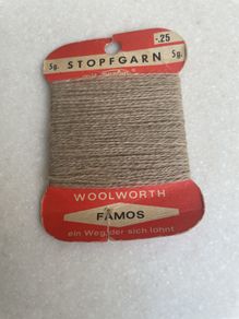 Vintage Woolworths Famos darning wool