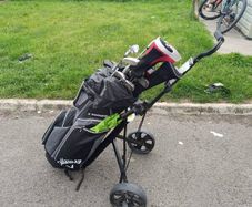 Golf bag and cart