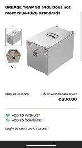 Combi steel 140L Grease trap