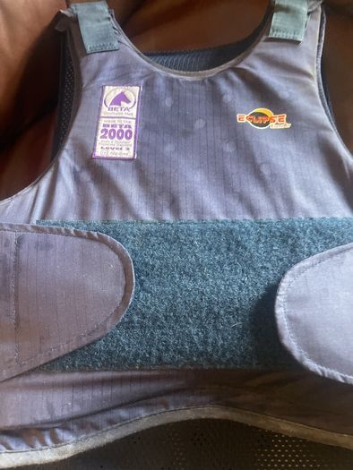Young adult horse riding body protector