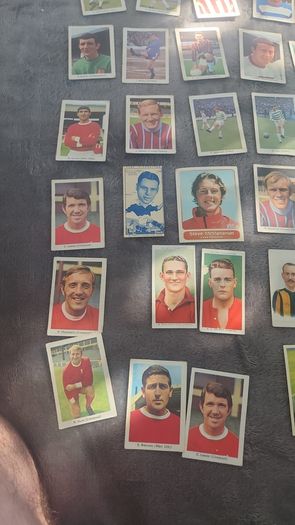 Various cards a&bc differnt colour backs and soccer stars