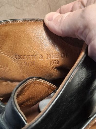 Vintage Crockett And Jones Dress Army Boots(1979)