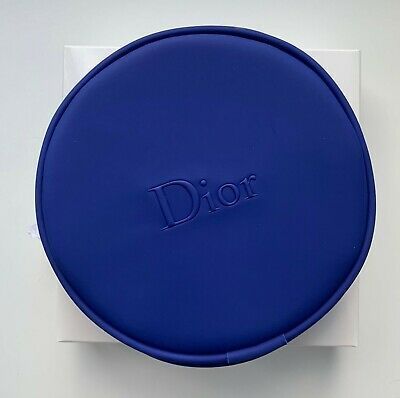 Dior beauty royal blue round Makeup bag pouch