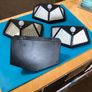4 x Solar Led Wall Lamps Rechargeable New Image 2