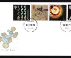 1999 Great Britain Millennium Projects The Scientists' Tale Commemorative Stamps Royal Mail Addressed First Day Cover (FDC).
