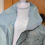 The North Face Ski Jacket | Light Blue Houndstooth | Faux Fur Hood - uk8-10 Image 4