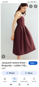H&M Jacquard Weave dress with pockets.