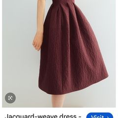 H&M Jacquard Weave dress with pockets.