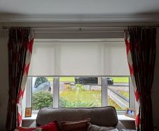 Fully lined living room curtains
