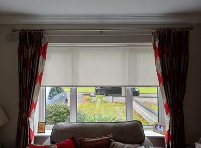 Fully lined living room curtains