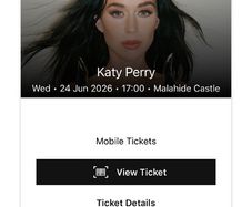 Katy Perry Malahide Castle