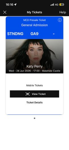 Katy Perry Malahide Castle