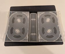 Scanavo DVD cases 18 disc clear 49mm