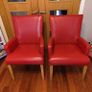 dining table and 4 leather chairs Image 10