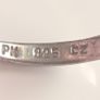 Sterling silver cubic zirconia ring size K Image 4