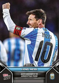 Lionel Messi Says Goodbye to Fans - 2024-25 Argentina Topps NOW - Card 2