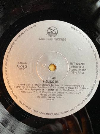 UB40  Signing Off German Press