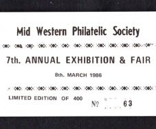 1986 Ireland Mid Western Exhibition Booklet with  22p Ireland Europe Music Year se-tenant  Commemorative Stamps Mint Never Hinged (MNH) no 63