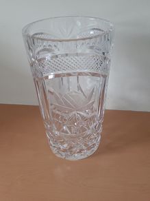 Vintage Waterford crystal large vase - 11inchs tall