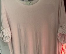 Carina Ricci loose salmon top size UK16 EU44 Postage included