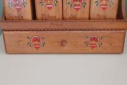 Mid-century Wooden Spice Boxes