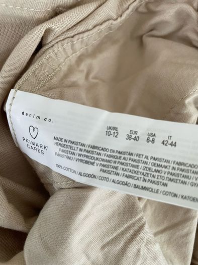 Rita Ora cargo cream trousers size 10 to 12