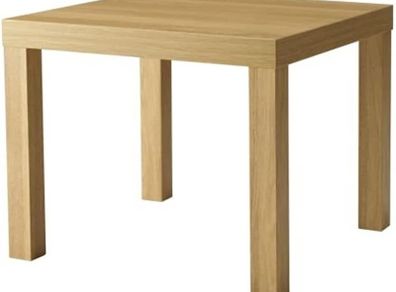 Small Coffee Table, Wood, Beige, 55x45x55 (FREE POSTAGE)